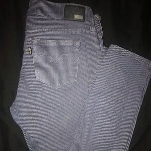 Levi’s denim curve striped jeans